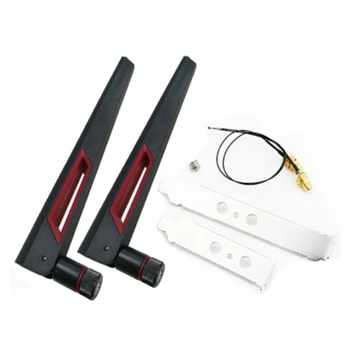 2X8dbi Dual Band M. 2 IPEX MHF4 U. Fl Cablu Cu conector RP-SMA Coadă Antena Wifi Set Pentru AX210 AX200 9260 9560 unitati solid state Card