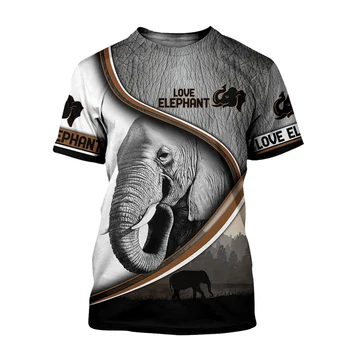 Animal elefant/eagle/turtle 3D Peste Tot Imprimate Barbati tricou de Vara Harajuku Casual Maneca scurta tricouri Unisex topuri DX22