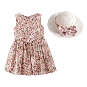Fata Rochie De Printesa De Vara Nou Copil Fete Dress Floral Dulce Pentru Copii Petrecere, Costume Elegante, Costume Imbracaminte Copii Haine 2021