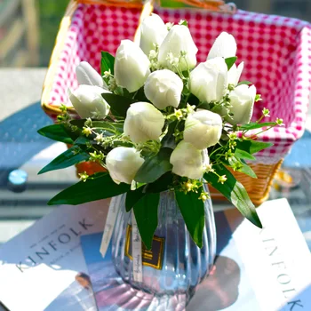 Frumoase Lalele Mătase Flori Artificiale pentru Acasă Decorare Nunta Accesorii de Înaltă Calitate Toamnă Fals Buchet