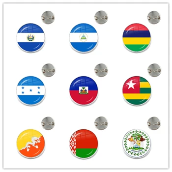 Sardova,Nicaragua,Mauritius,Honduras,Haiti,Cuba,Iran,Belarus,Armenia Drapelul Național Sticlă Brosa Guler Ace Insigna De Bijuterii Cadou