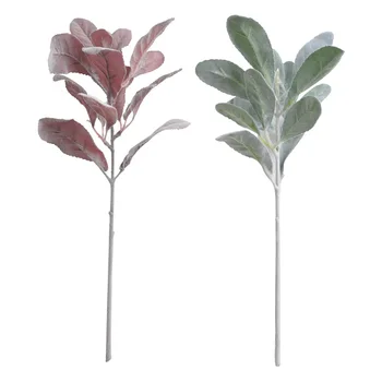 Simulare De Plante Verzi De Plastic, Flori Artificiale Frunze De Lamaie Buchet Accesorii Nunta, Decor Acasă Tabelul Decoruri